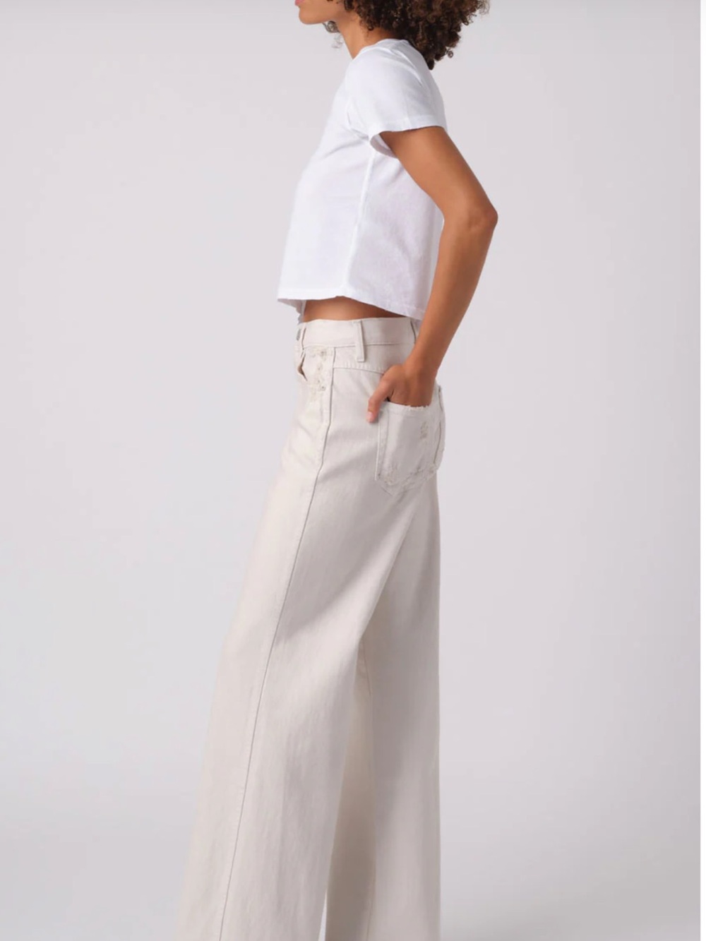Amo Frida Jeans in Oak White